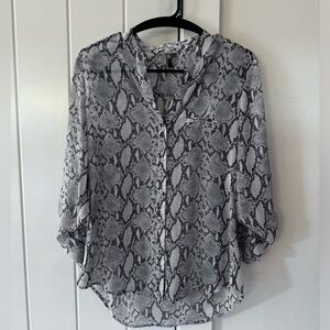 Kut From The Kloth Snakeskin Button Down - Never been worn (no tags)